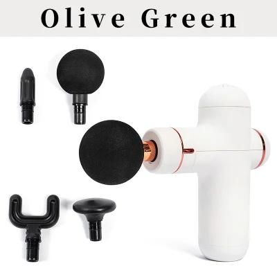 Deep Tissue Muscle Massage Gun USB Rechargeable Super Quiet Percussion Massage Gun 4 Speeds Handheld Electric Massager