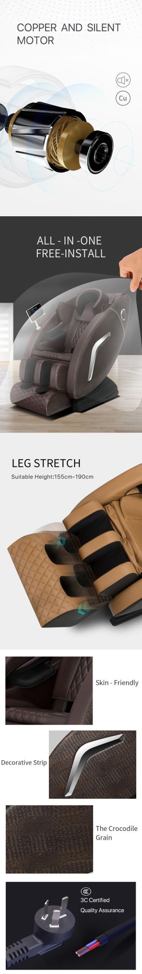 Luxury Manufacturer Wholesale Cheap Price 4D Zero Gravity Full Body Shiatsu Recliner Massage Chair