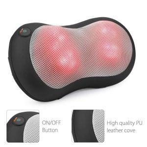 Vibrate Kneading Heating Massage Neck Pillow for Back Relaxation