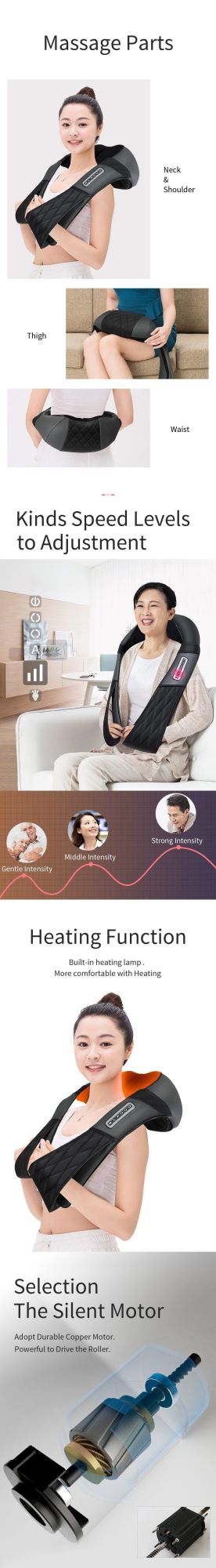Electric Neck and Shoulder Massager Tapping Massager Shawl