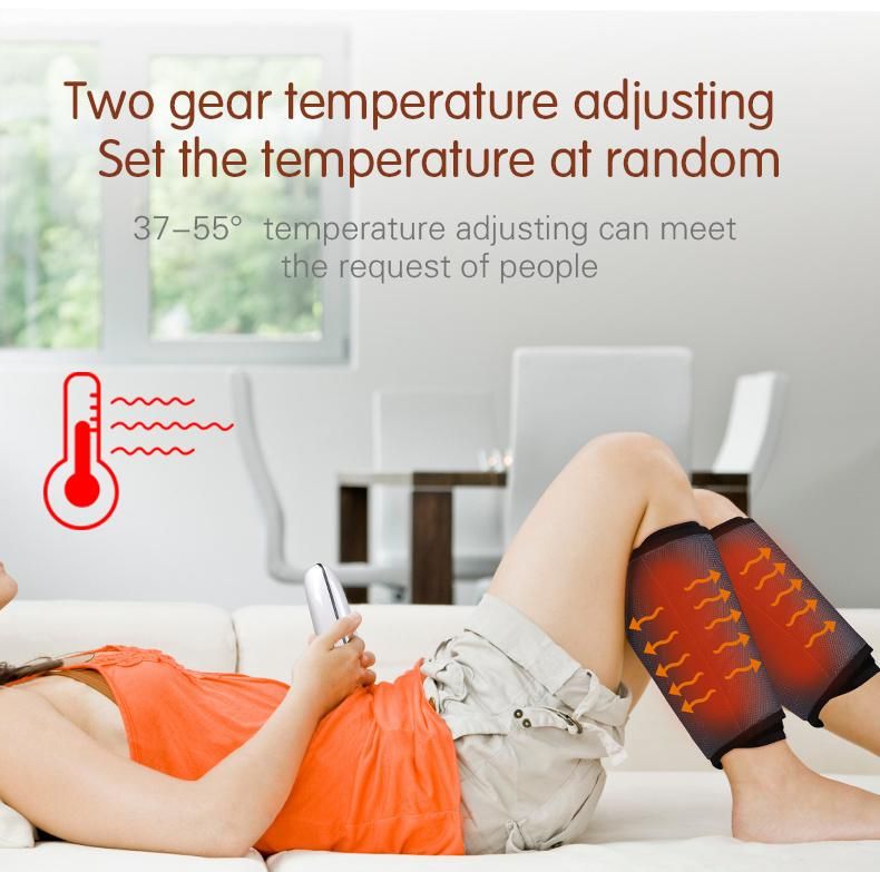 CE FDA Approved Hot Air Compressure Massager Built-in Battery Air Bag Leg Massager
