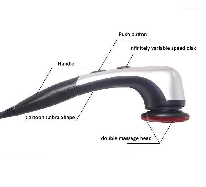 Dual Head Massager Stick Handheld Massager Stick Body Massager Hammer