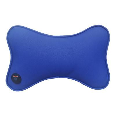 Cordless Mini Vibrating Neck Back Massager Electric Memory Foam Travel Massage Pillow with Rechargeable Battery