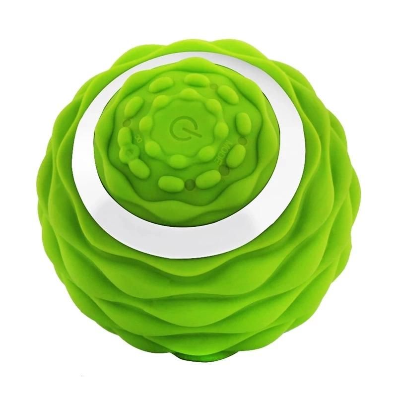 Electric Vibrating Rechargeable Foam Roller Muscle Massage Roller Ball Peanut Massage Ball for Trigger Point Therapy