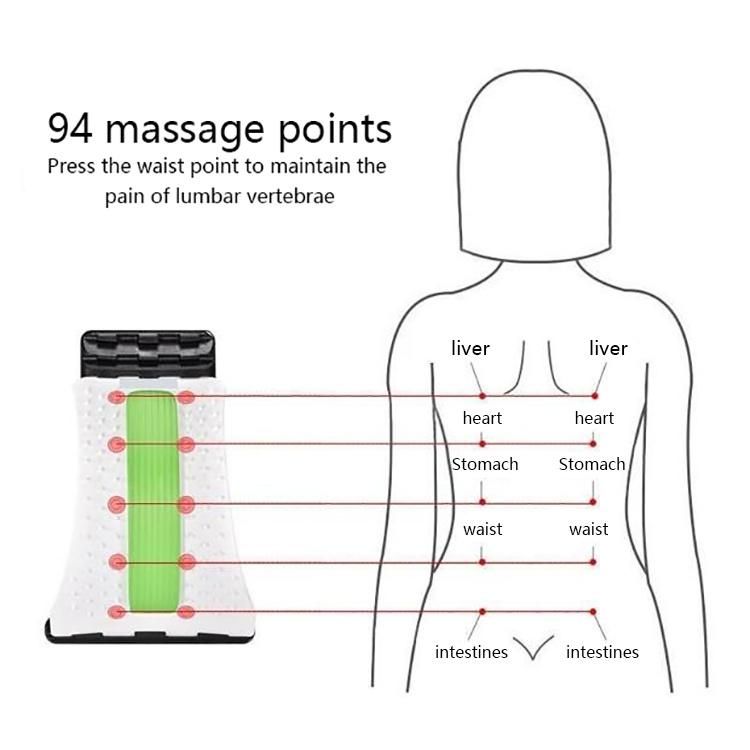 Three Levels Waist Back Stretcher Massager Orthopedic Back Stretcher Device