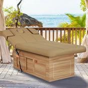 Wholesale Wooden Base Beauty Bed Massage Backrest Lifting Electric Treatment Table for Thai Resort (D14916)