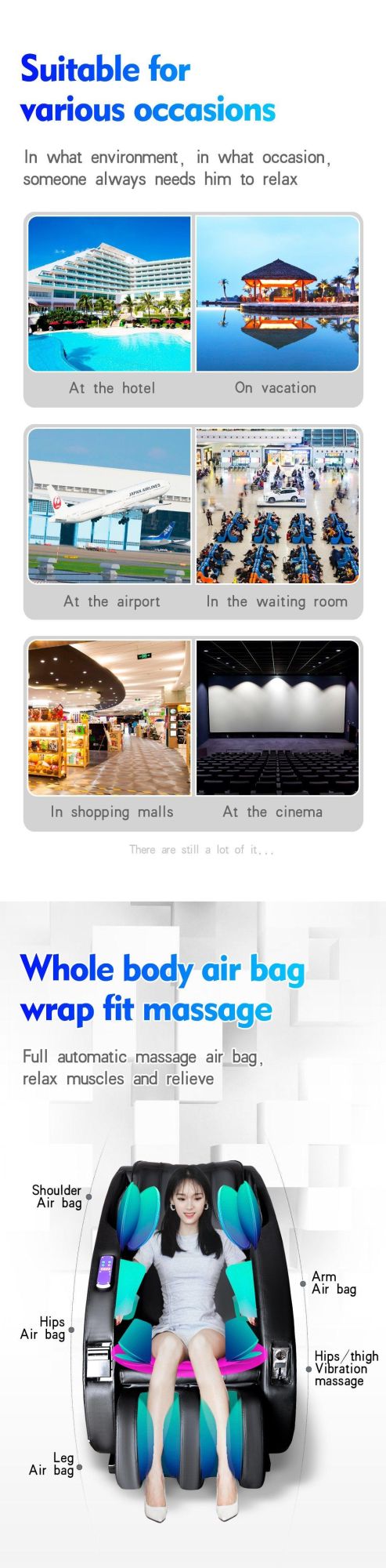 Newest Vending Machine Massage Chair/Commercial Airport Shopping Mall Bill Operated Massage Chair