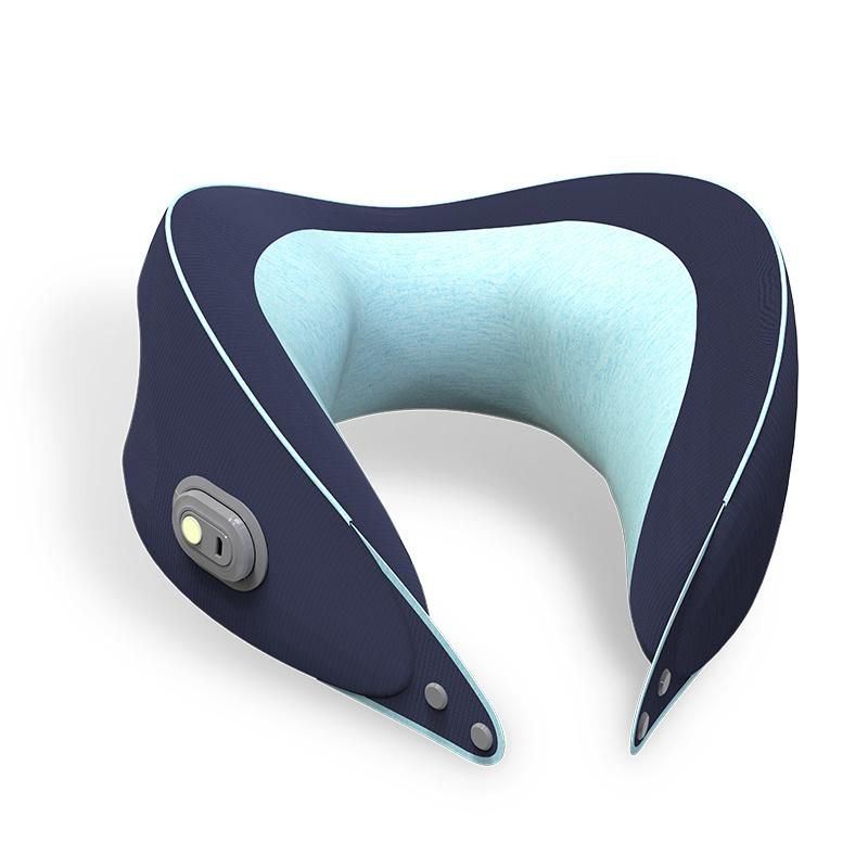 Portable Traveling Vibrating Kneading U Shaped Wireless Car Shiatsu Neck Massage Pillow