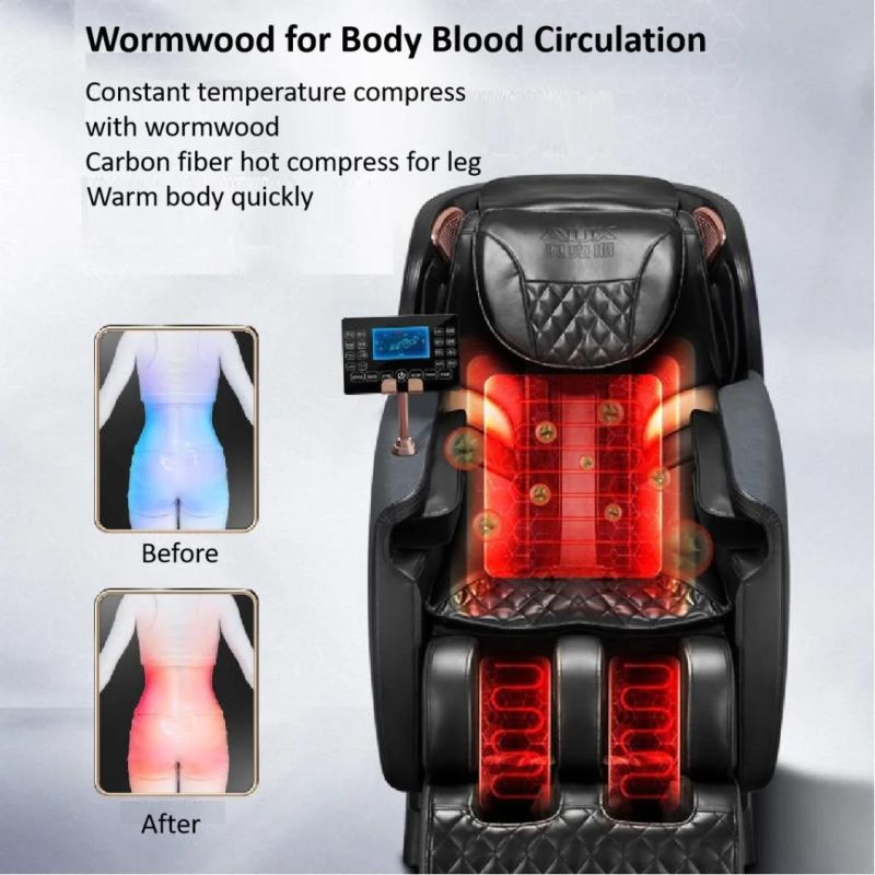 Sauron Q9 2022 New Design Full Body Airbag Heating Massage Chair Recliner with Bluetooth Speaker Music