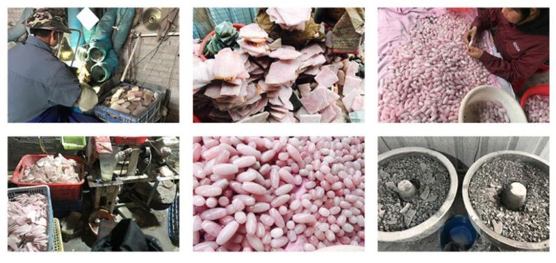 Wholesale Natural Pink Rose Quartz Jade Gua Sha Stone Mushroom Shape Guasha Facial Massage Tools