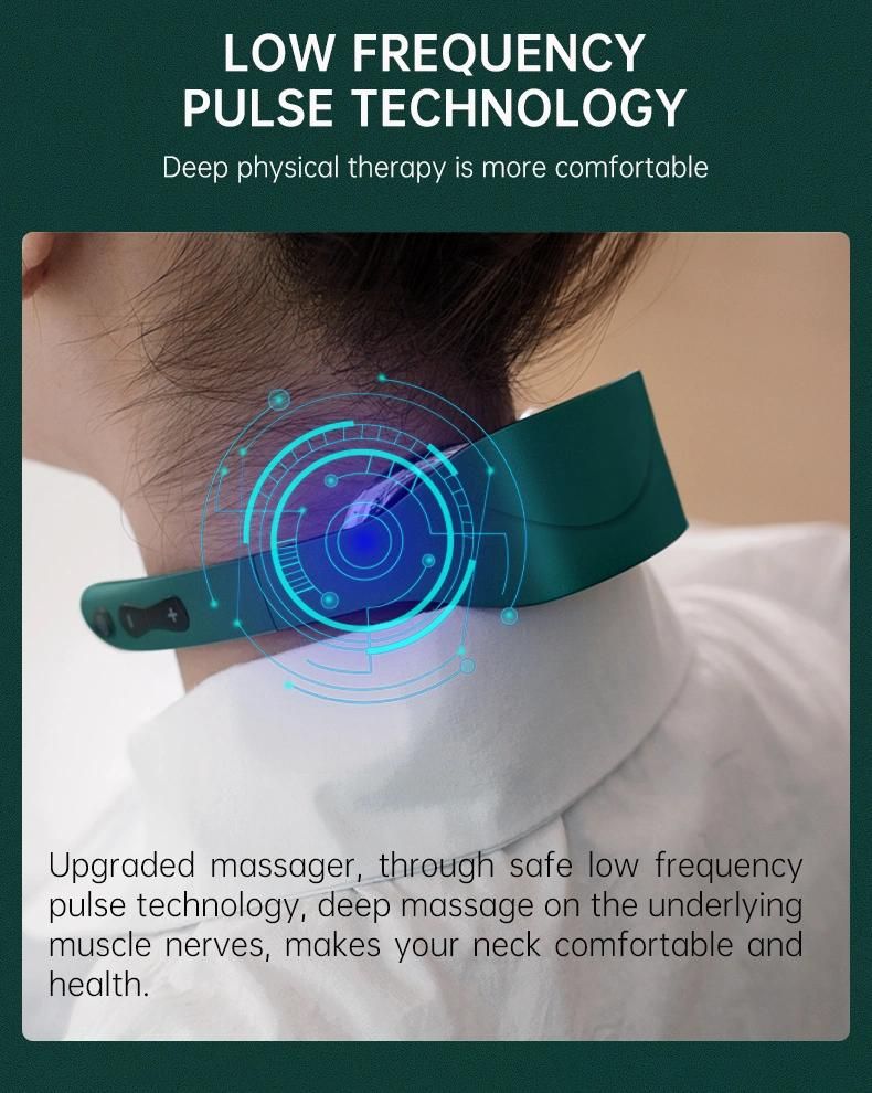 Portable Heat Wireless Intelligent Electric Smart Neck Massager