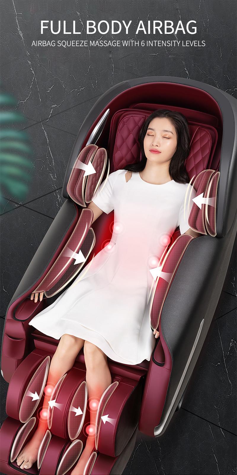Moway Best Luxury Electric 4D Zero Gravity Full Body Shiatsu Massage Chair with Foot Massager
