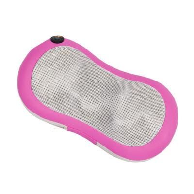 New Design Car Home Shiastu Vibrating Heating Rechargeable Electric Back Massager Pillow with Heat