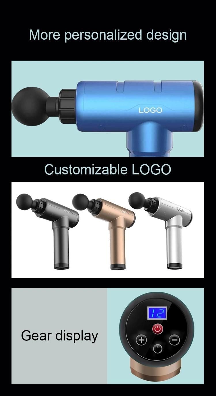 New Design Custom Logo Muscle Relax Body Mini Massage Gun