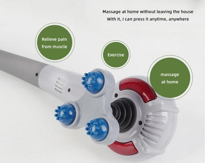 China 7 in 1 Infrared Handheld Massager Hammer Handheald Vibrating Body Massager for Pain Relief