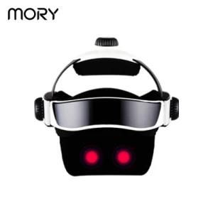 Mory 2020 Professional Adjustable Digital Vibrating Head &amp; Eyes Massage Helmet Support Dropshipping Head Massager