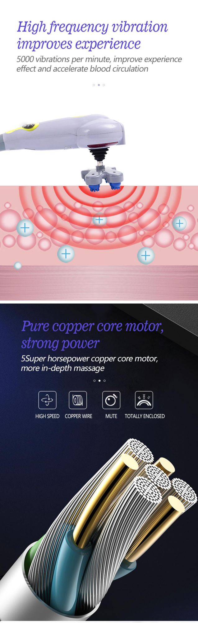 2020 Newest Design Far Infrared 8 In1 Magic Massage Hammer Cheap Body Massager