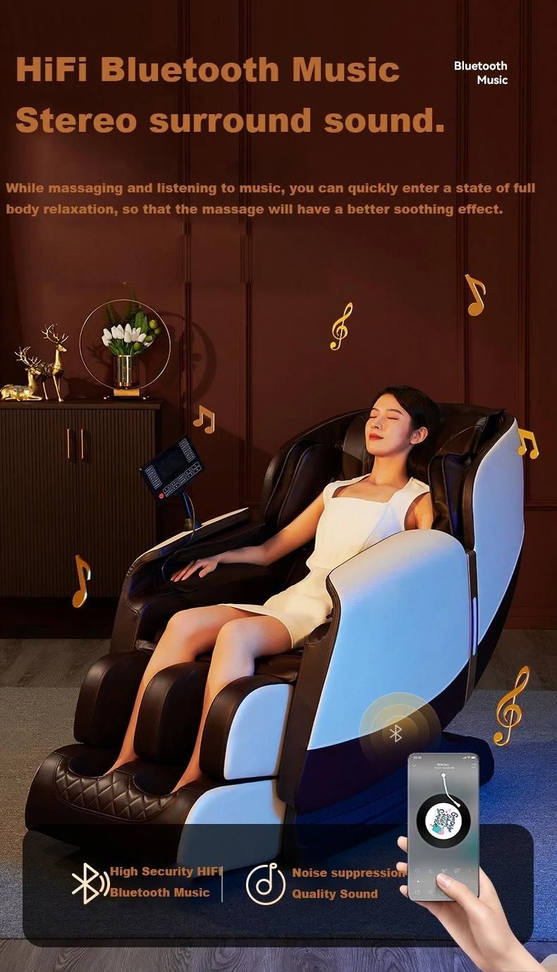 Janpanese 2022 Factory Price 4D Track Automatic Shiatsu Kneading Stretch Electric Recliner Zero Gravity Massage Chair