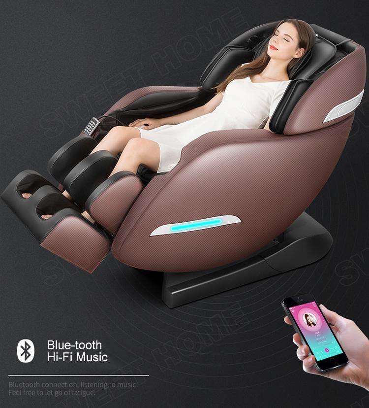 Luxury Electric Zero Gravity Space Capsule SL Track Armchair Thai Stretch Full Body Shiatsu Office 4D Massage Chair