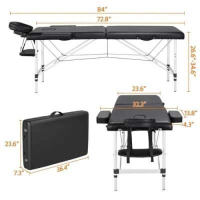 Aluminum Portable Therapy Massage Table with Carry Case