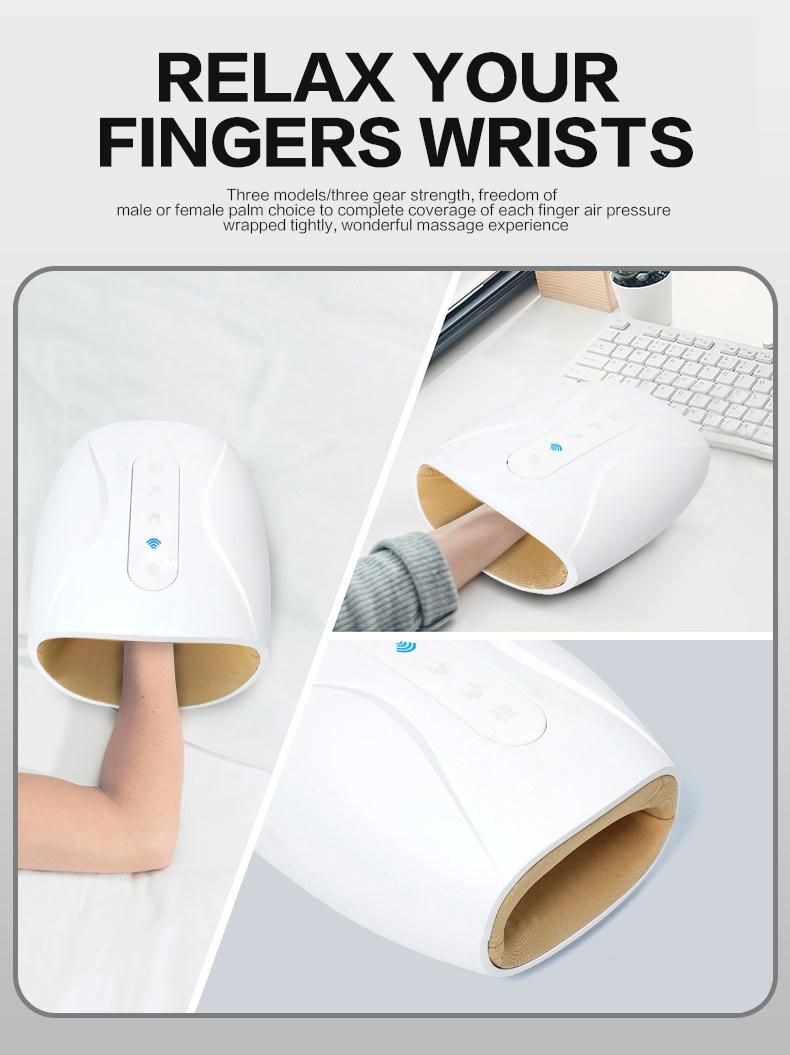 Amazon Hot Selling Electric Multi-Function Wireless Palm Finger Care Device Mini Air Compression Hand Massager