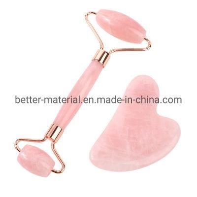 Skincare Massager Tool Customized Logo Rose Quartz Jade Roller Facial Beauty Tool Facial Jade Roller Massager