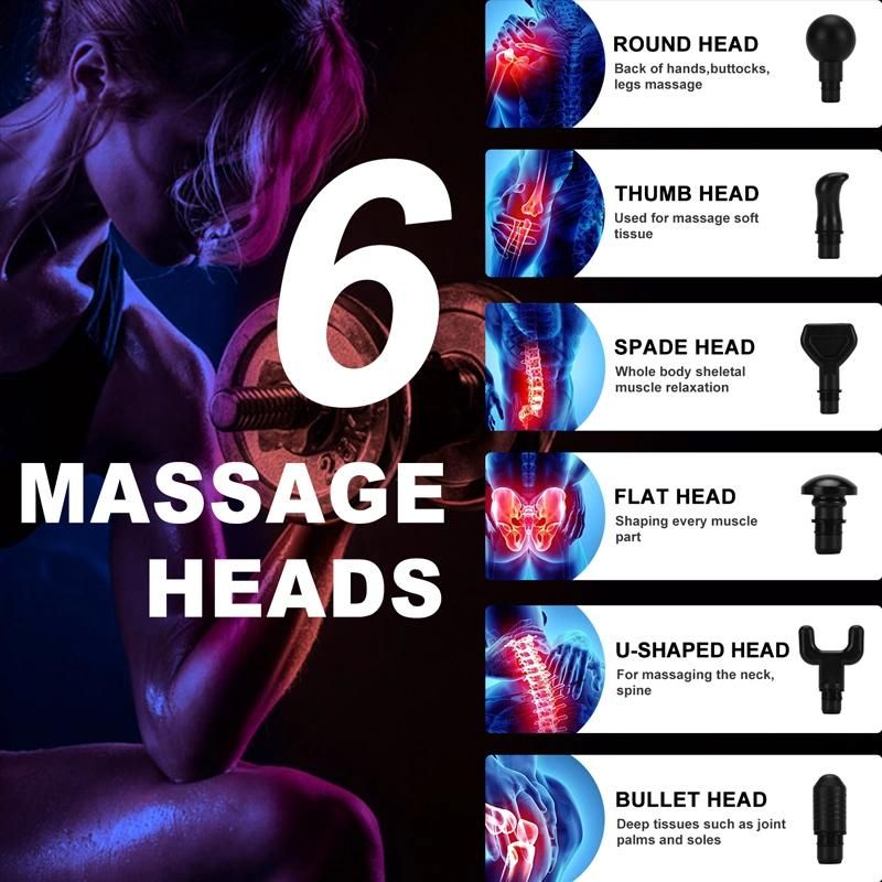 Cordless Portable Deep Muscle Massage Gun Fascia Massage Gym Equipment