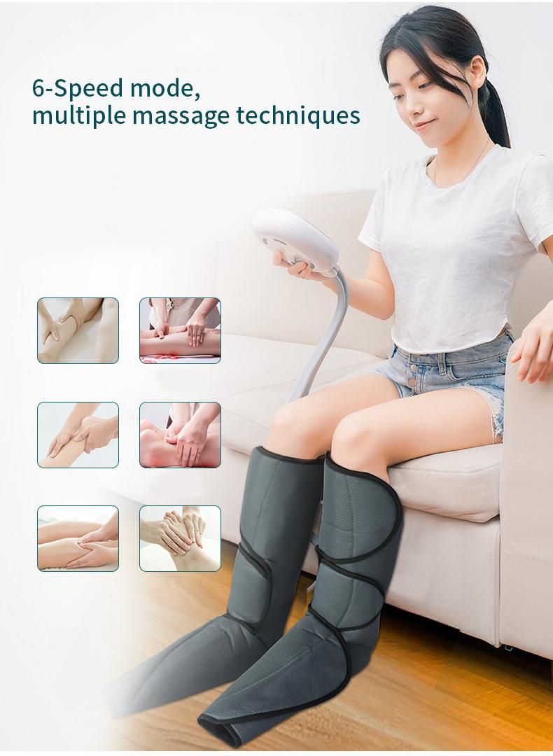 Original Factory Hot Selling Leg and Foot Compression Therapy Massager Leg Massager with Air Pressure and Heat