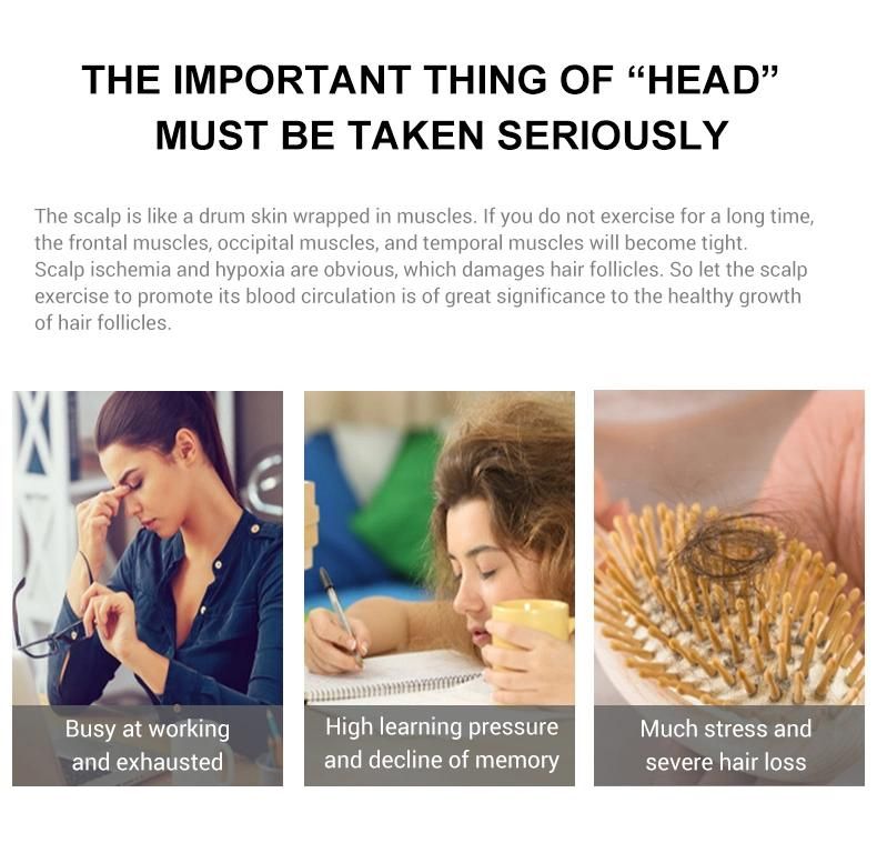 China Pressure Tahath Carton 17.3*17.3*7.5cm Wholesale Scalp Head Massager Hx701