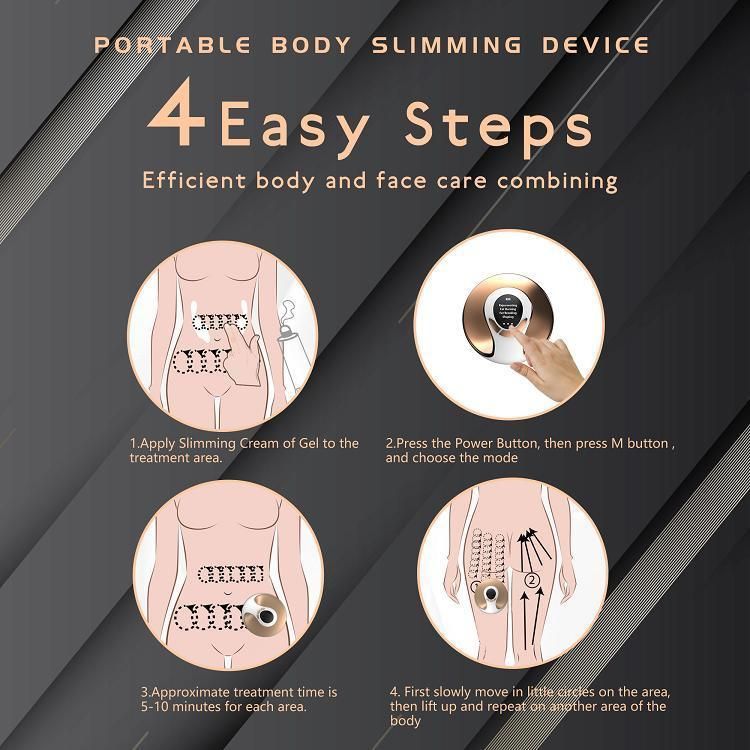 Home Use Ultrasonic EMS Body 7 in 1 EMS Body Slimming Cavitation Machine Weight Loss Massager