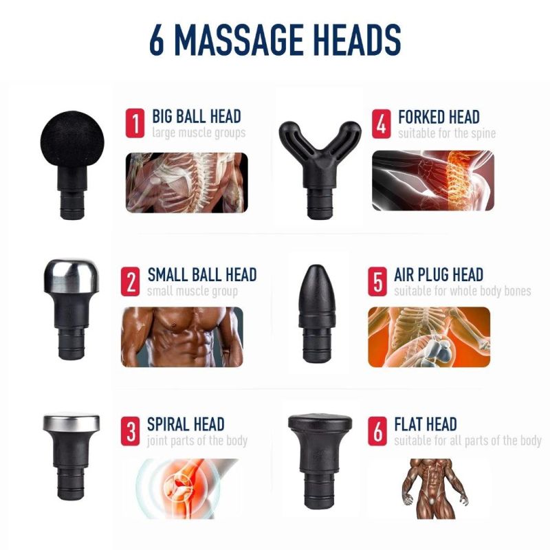 Mini Massage Gun Portable Muscle Massage Deep Tissue Percussion Quiet Brushless Motor