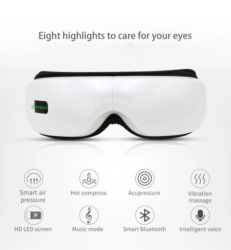 Wireless Electric Heat Smart Eye Massager with Heat Compression