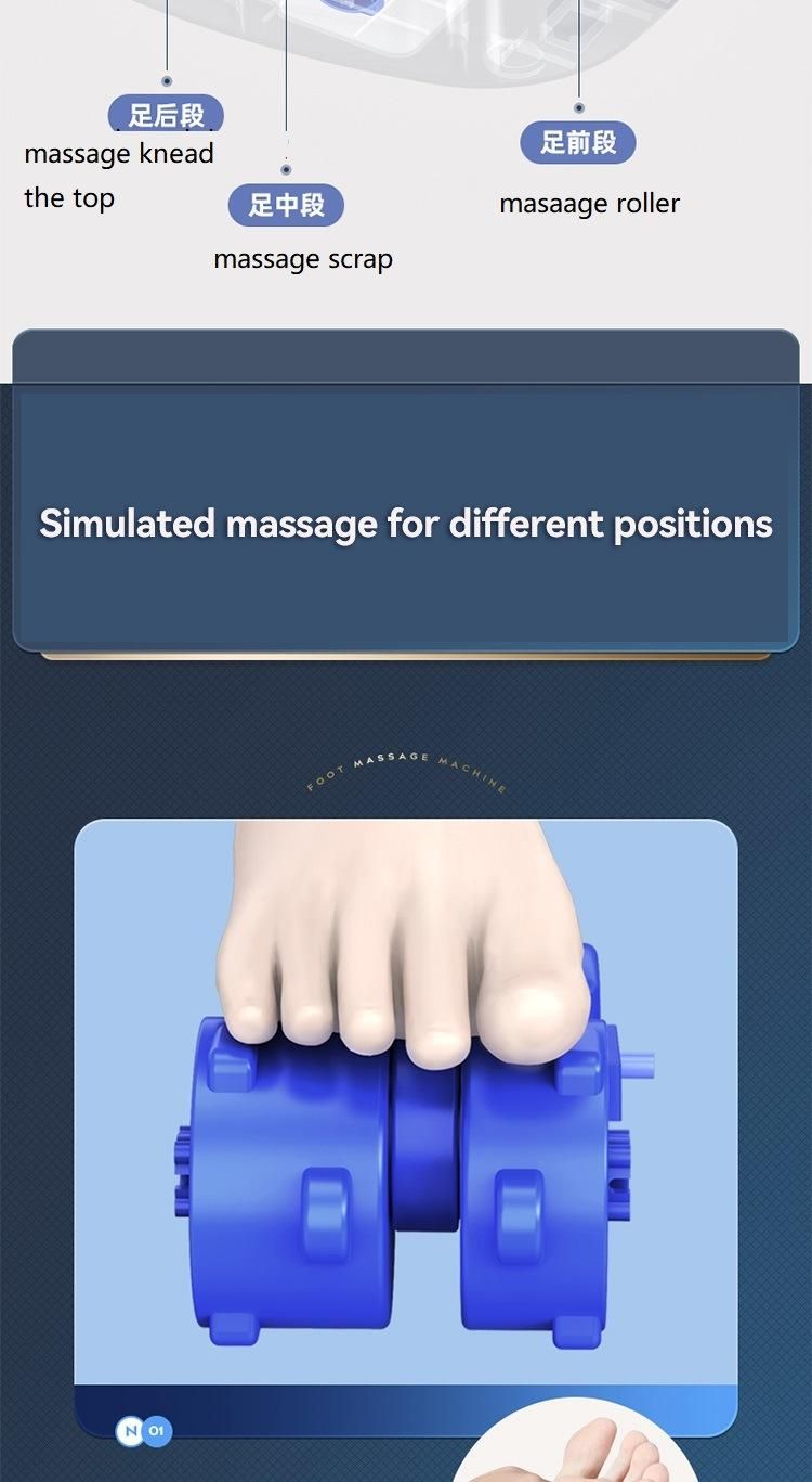 Z808 Electric Shiatsu Heating Roller Massage Blood Circulation Machine Massage Machine Roller Foot Massager