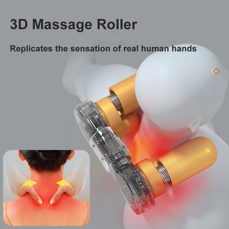 Amazon Hot Selling Full Body Head Back Neck Rolling Kneading Massager/Shiatsu Infrared Heating Massage Pillow