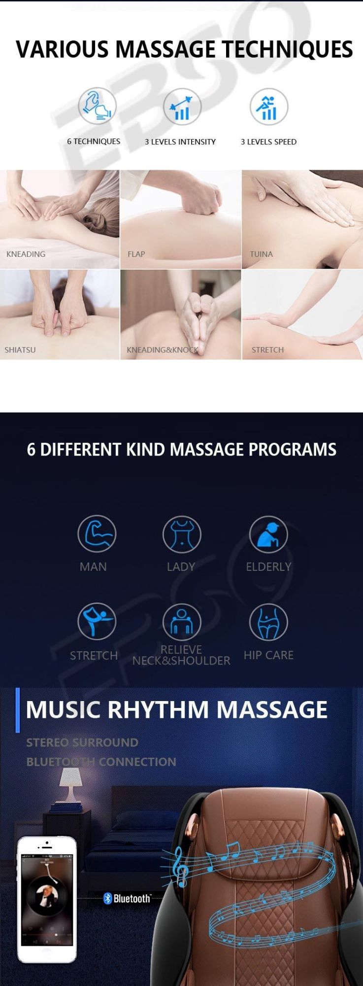 Best Selling ODM/OEM Recline Massage Chair Massage Relaxation Intelligent Zero Gravity Massage Chair