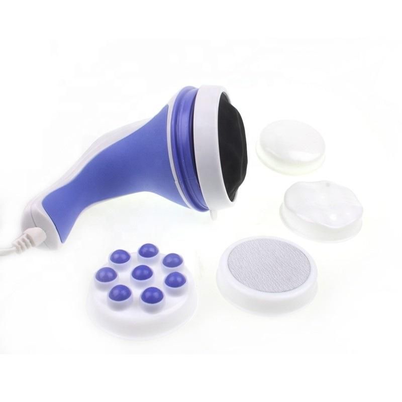 Relax&Tone Anti Cellulite Body Roller Massager with Interchangeable Heads Portable Fat Reducing Body Massager