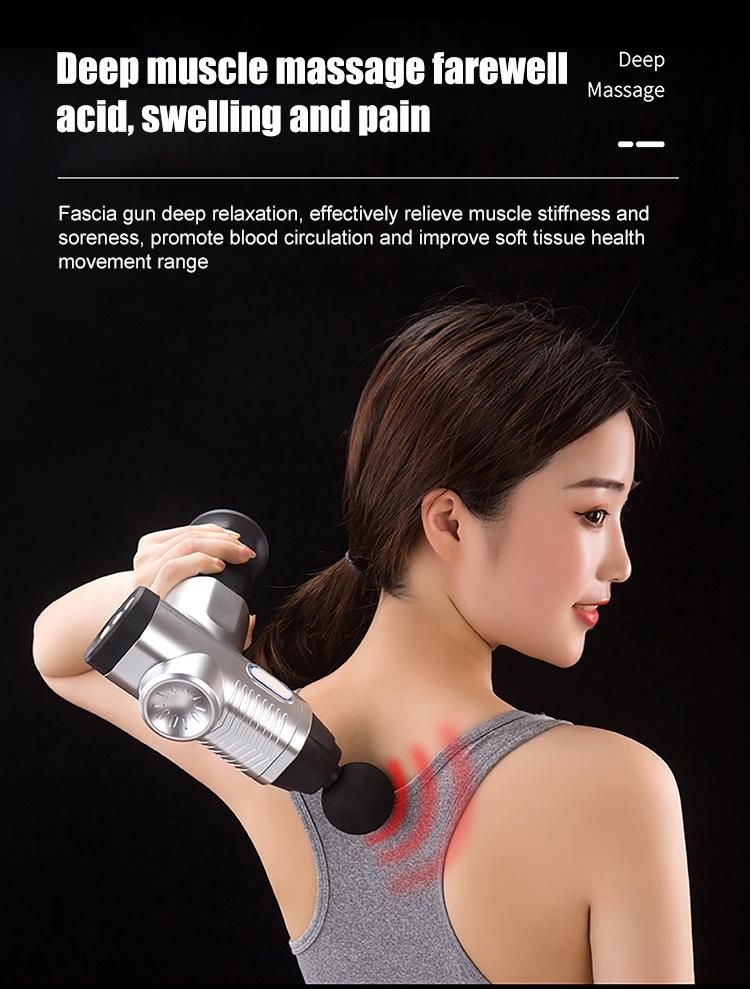 Relieves Muscle Spasms 6 Gear Therapy Massage Gun