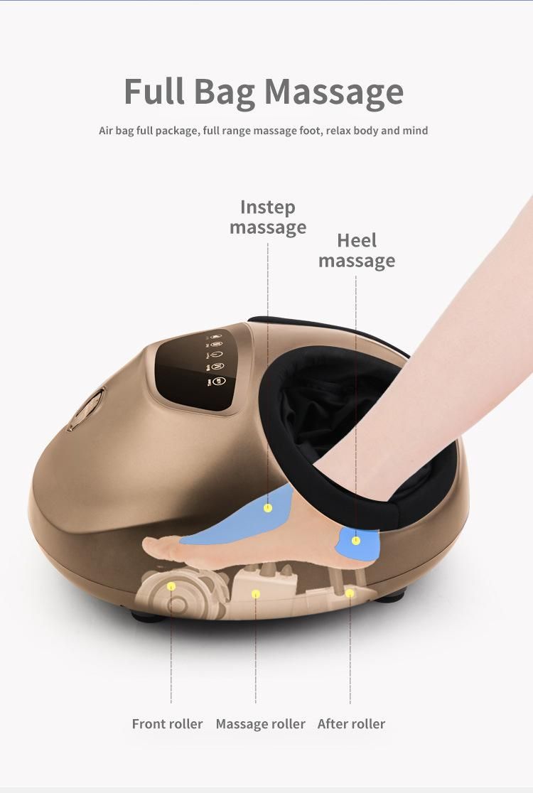 Health Care Air Pressure Foot Massager with Heating Airbag Kneading