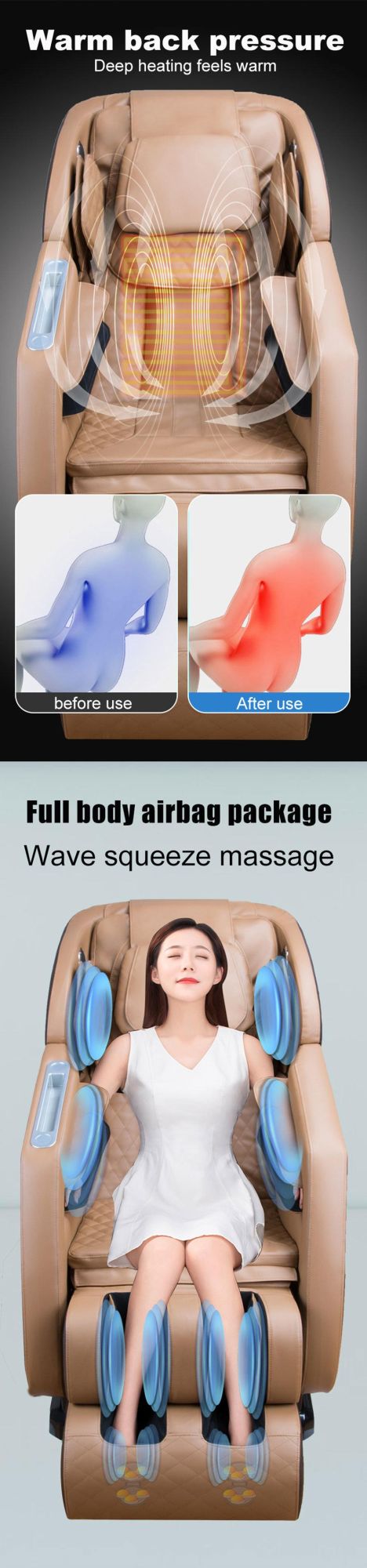 Massage Chair Big Touch Screen Vending Machine Zero Gravity Full Body Shiatsu Recliner Massage Chair