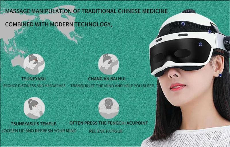 Innovative Virbrating Head Acupoint Massager Machine New Electric Portable Head and Eye Massager