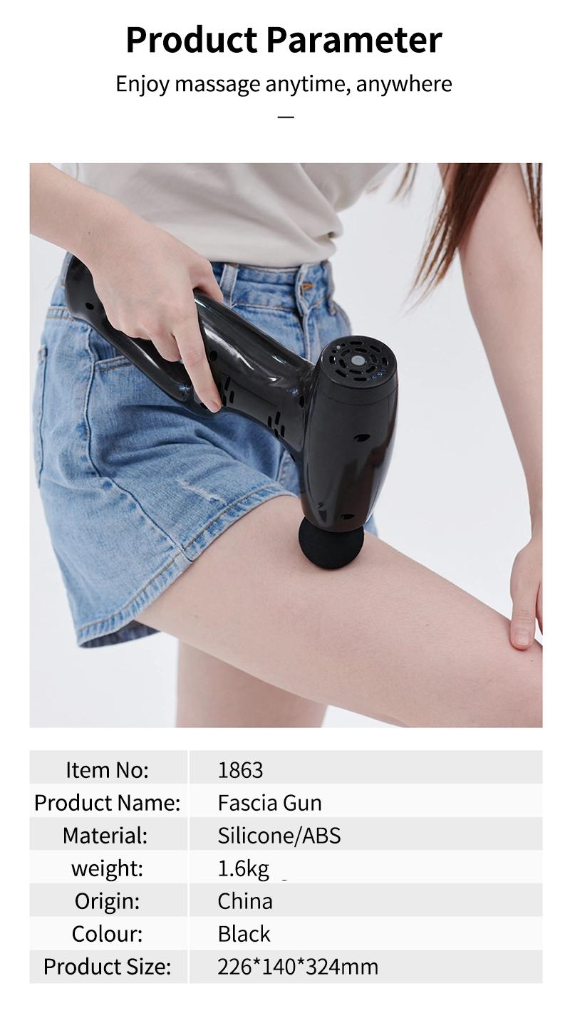 Low MOQ Portable Powerful Facial Gun Massager Body Handheld Booster Massage Gun 2020 Deeply Massage The Musles Fascia Gun