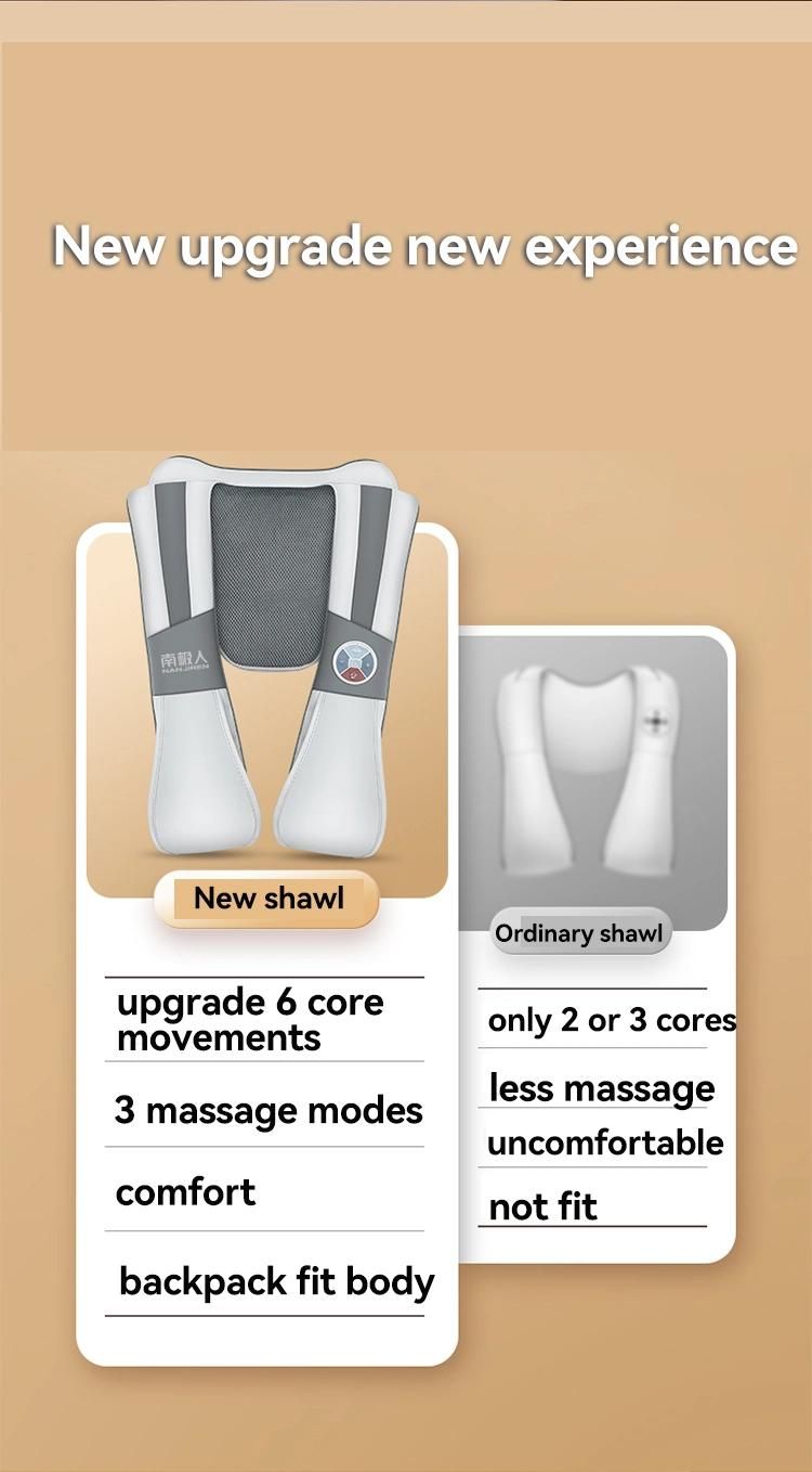 701 Shawl Cervical Vertebra Massager Neck, Waist and Shoulder Multi-Function Shoulder and Neck Hot Compress Massage
