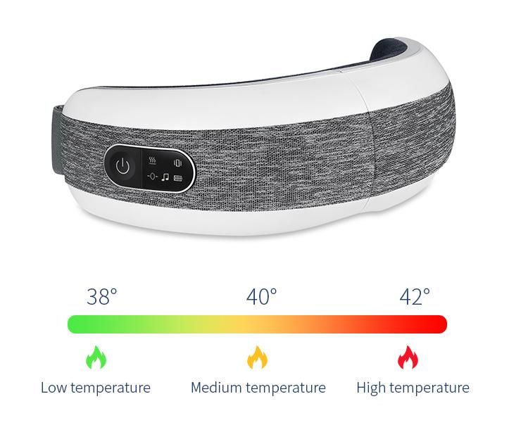 Eye Massager with Heat for Improve Sleep, Eye Strain Relax with Customizable Eye Massage Tools