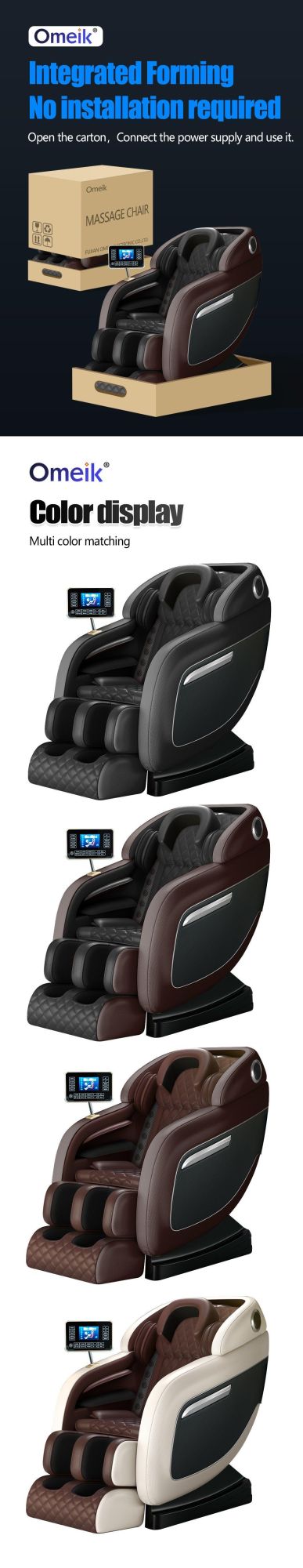 High Quality Low Price Luxury Commercial Full Body Airbags Zero Gravity Massage Chair for Hotel