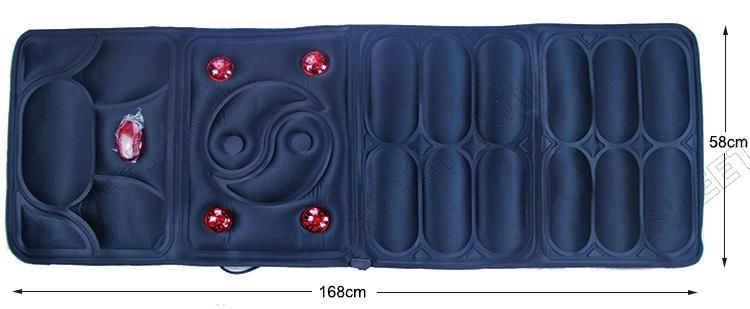 Electric Infrared Heated Vibrating Full Body Shiatsu Massage Mattress Neck Shoulder Back Vibration Heating Mat Seat Massager Cushion