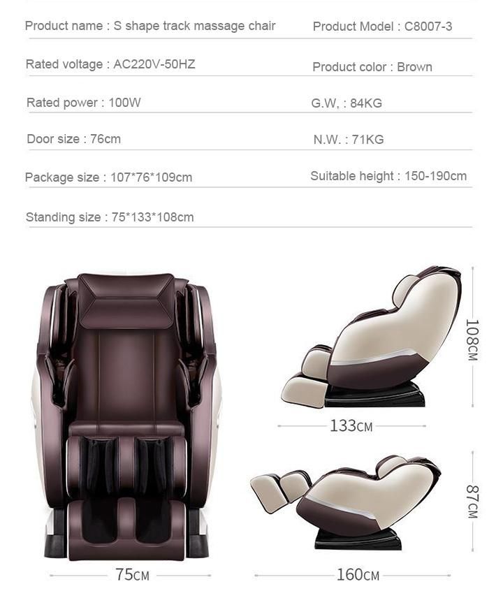 4D Zero Gravity Full Body Shiatsu SPA Massage Chair