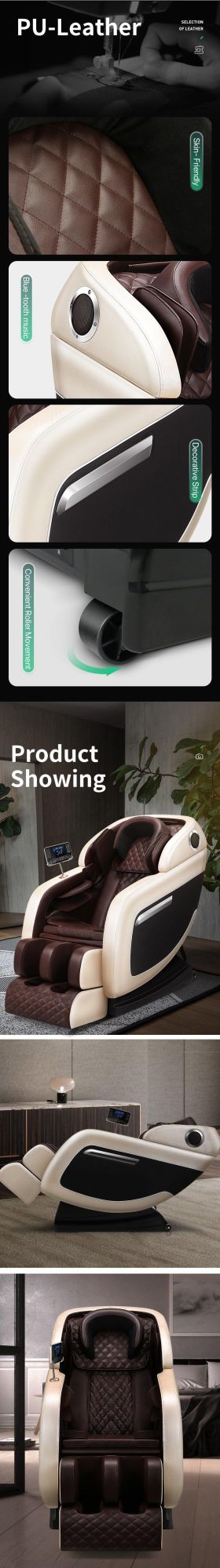 Latest Luxury 3D Cheap Price Comfortable Unique Design Massage Chair