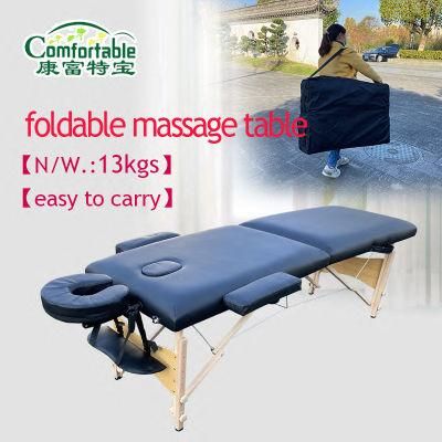Beauty Wooden Folding Massage Table Facial Bed Massage Bed Portable