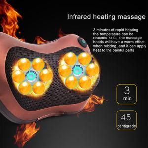 High Quality Factory Direct Great Price China Head Shoulder U Shape Neck Relax Massage Pillow with Heating