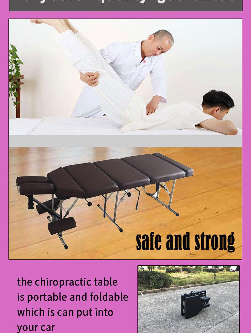Portable Stainless Steel Droo Chiropractic Table Chiropractic Equipment Mtl-012